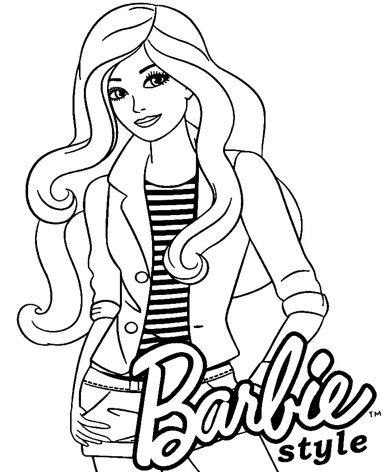 Barbie Para Colorear 46