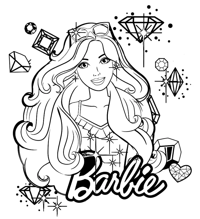 Barbie Para Colorear 6