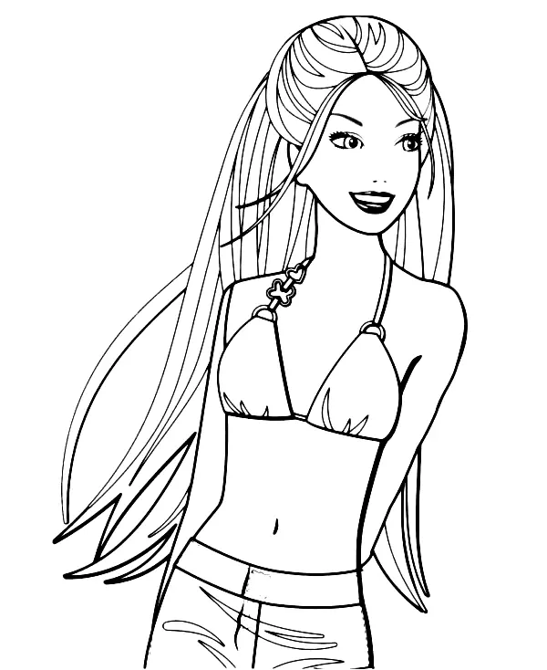 Barbie Para Colorear 78