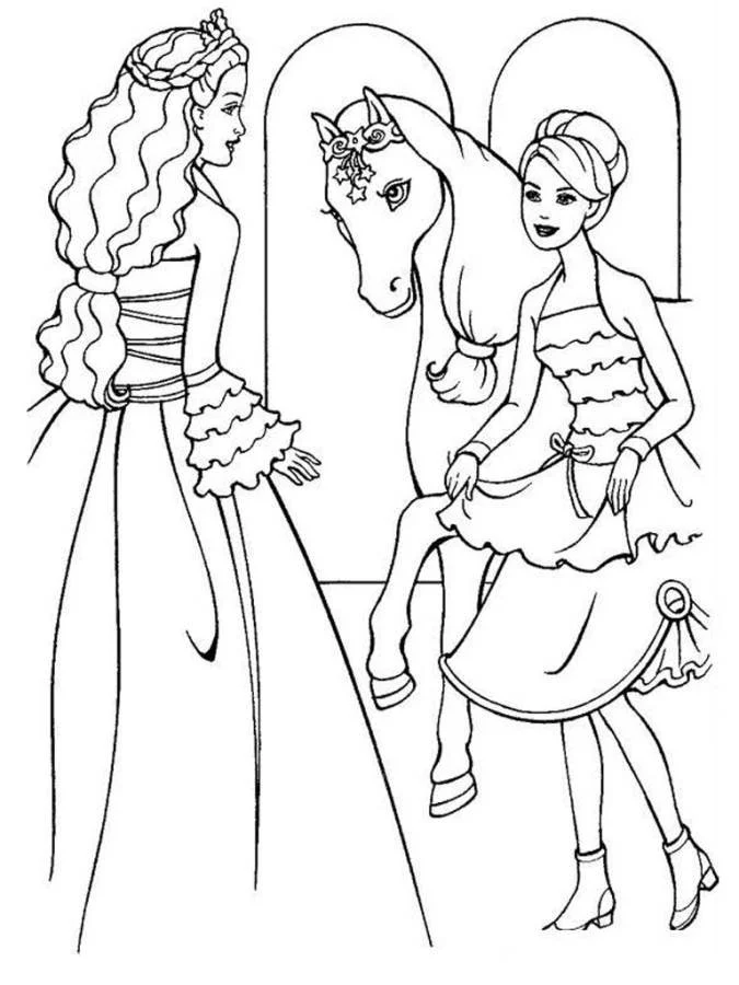 Barbie Pferde Ausmalbilder 51