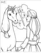 Barbie Pferde Ausmalbilder 9