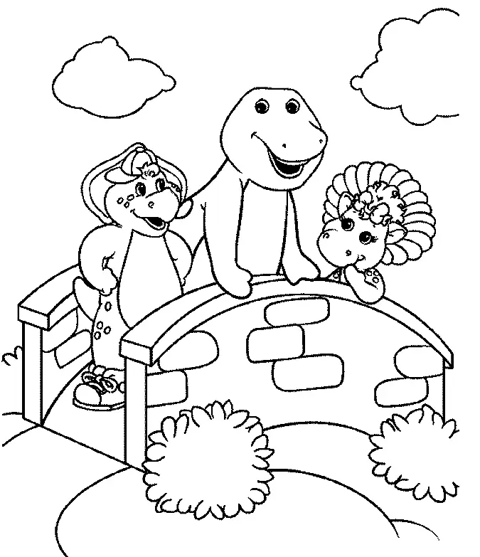 Barney and Friends Coloring Pages 17