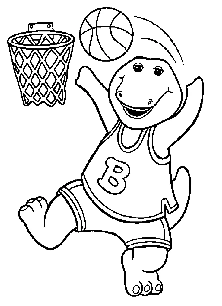Barney and Friends Coloring Pages 22