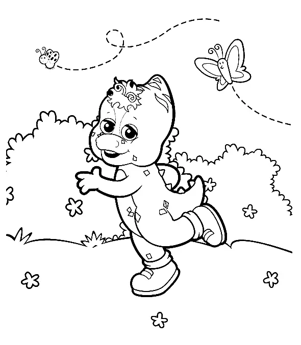 Barney and Friends Coloring Pages 24
