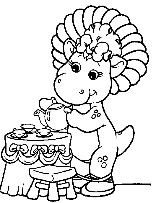 Barney and Friends Coloring Pages 32