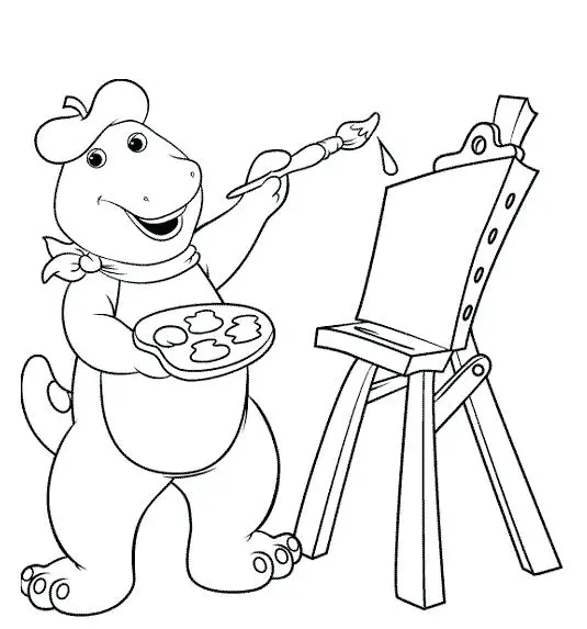Barney and Friends Coloring Pages 33