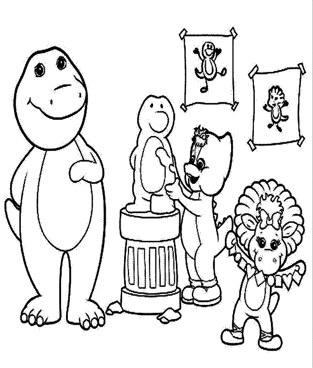 Barney and Friends Coloring Pages 38