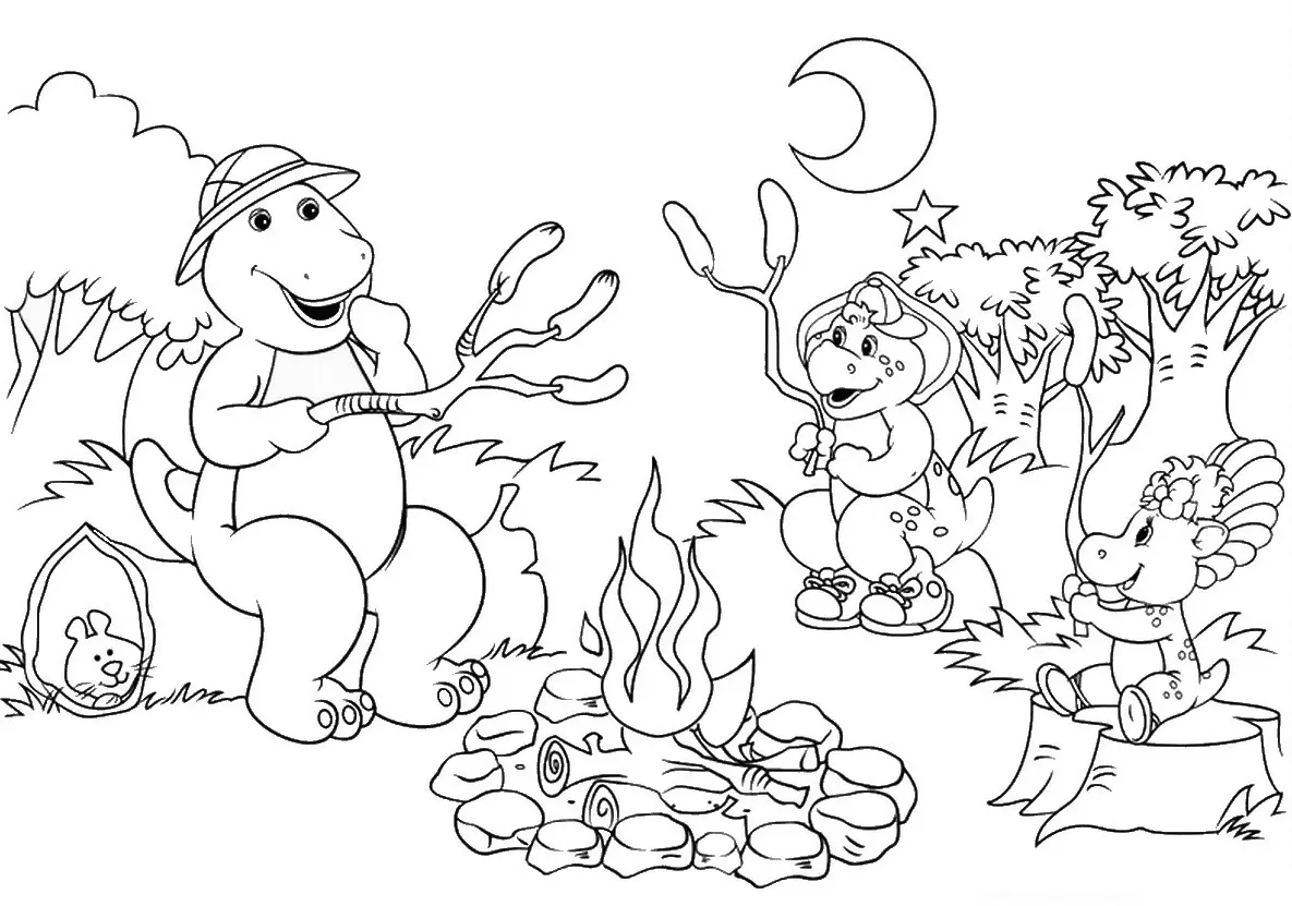 Barney and Friends Coloring Pages 39