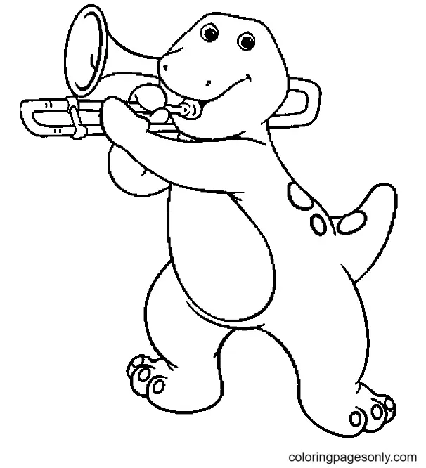Barney and Friends Coloring Pages 4