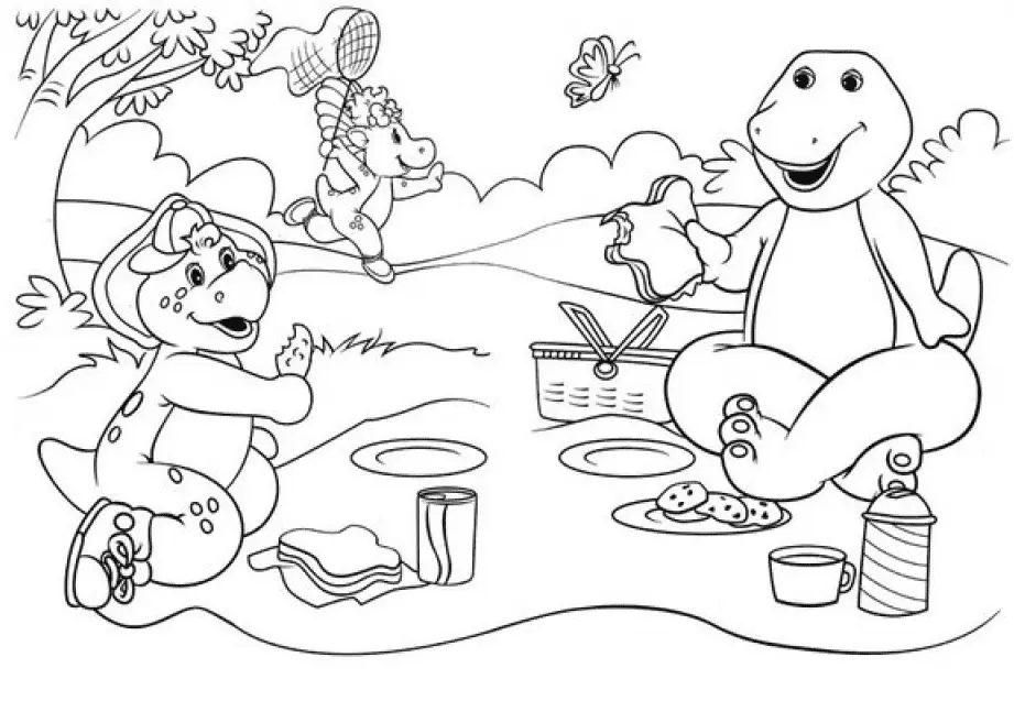 Barney and Friends Coloring Pages 41