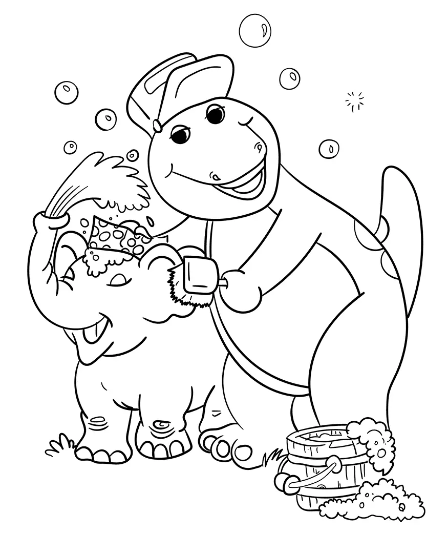 Barney and Friends Coloring Pages 44