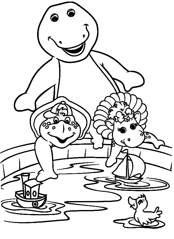 Barney and Friends Coloring Pages 45