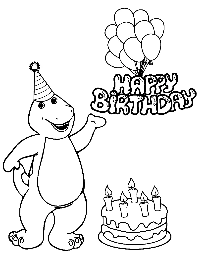 Barney and Friends Coloring Pages 51