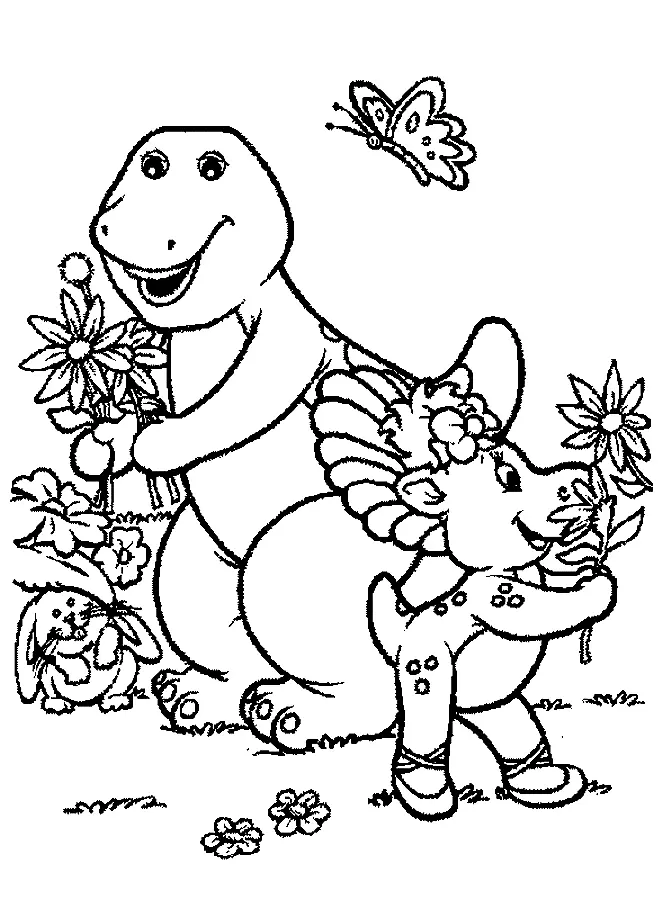 Barney and Friends Coloring Pages 53