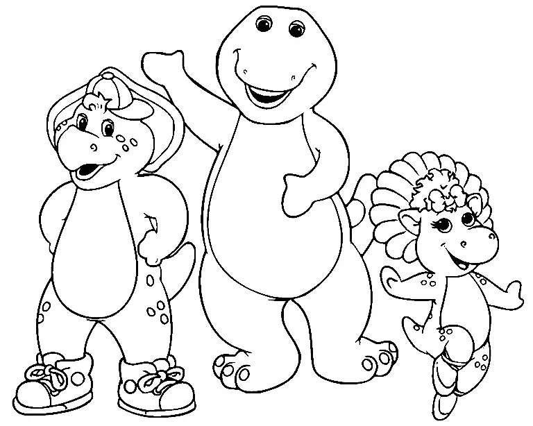 Barney and Friends Coloring Pages 8