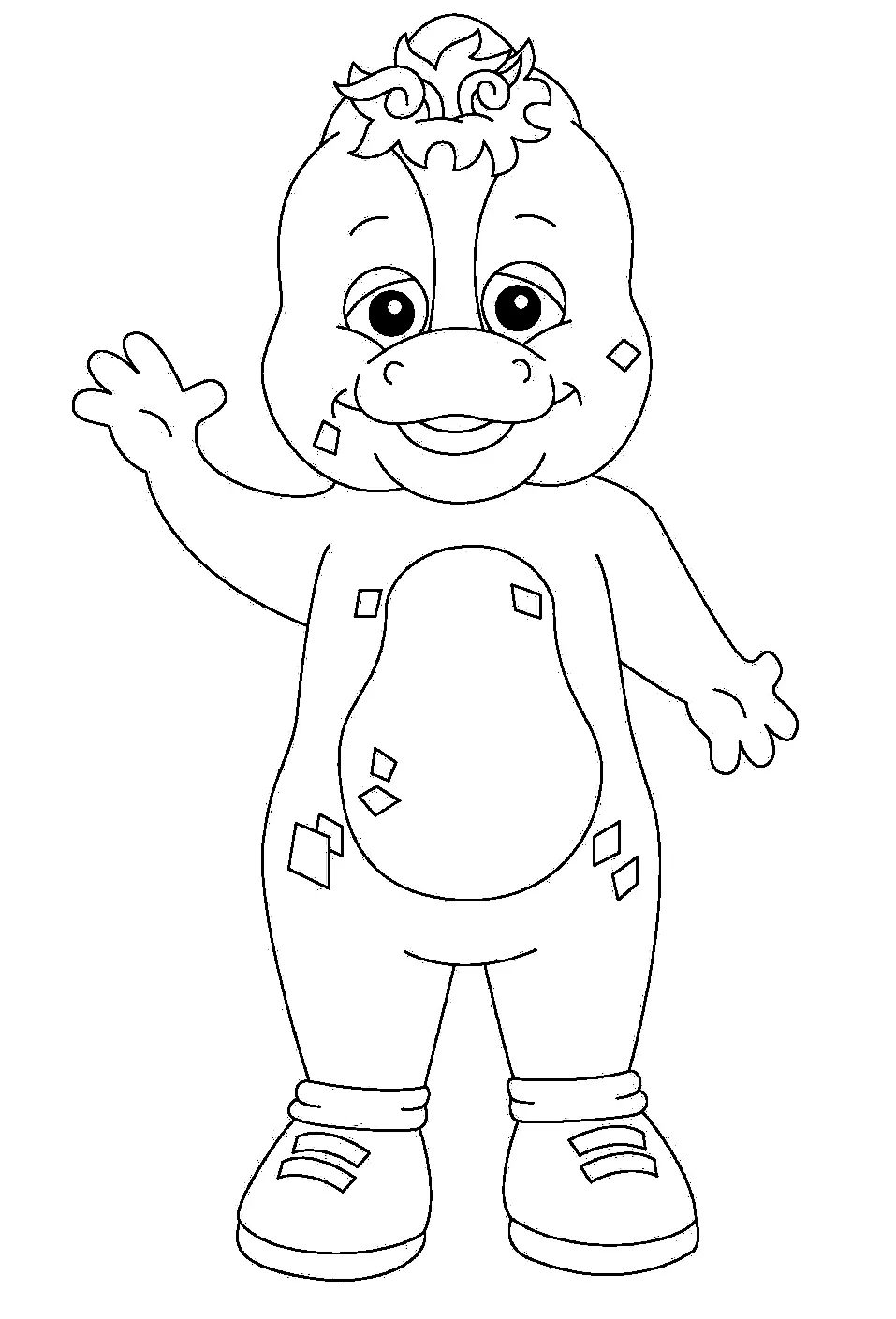 Barney and Friends Coloring Pages 9
