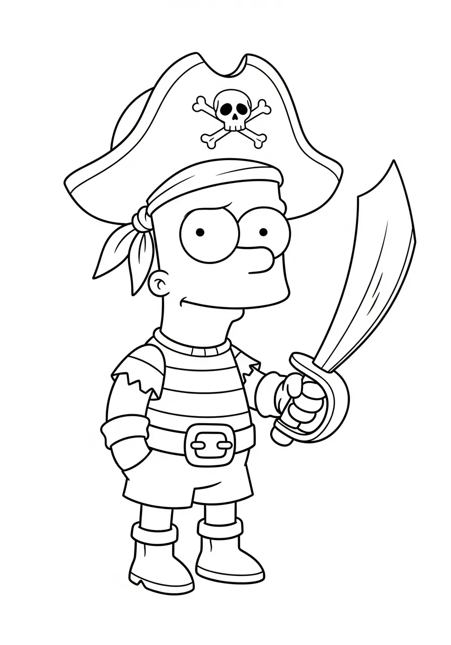 Bart Simpson Ausmalbilder 1