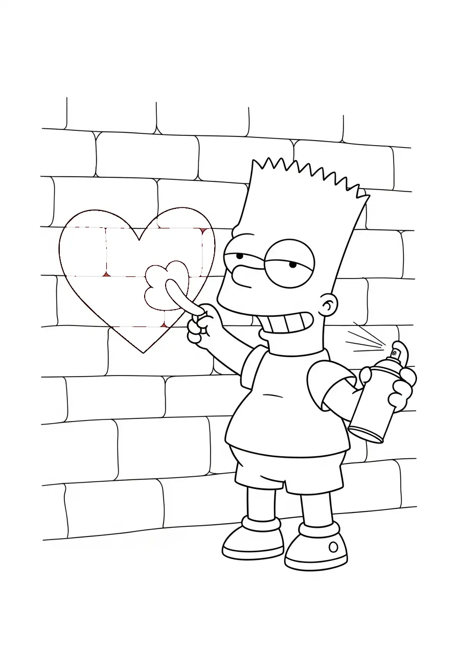 Bart Simpson Ausmalbilder 13