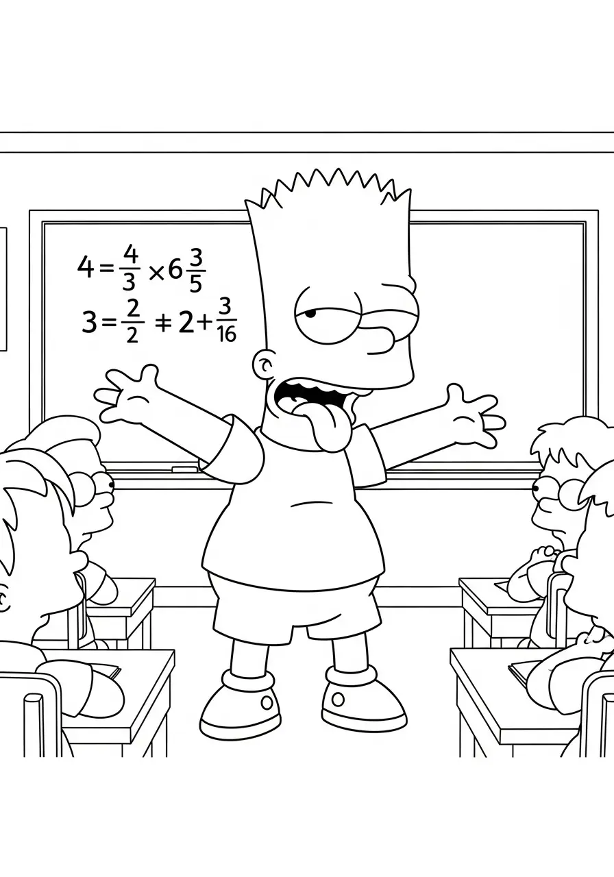Bart Simpson Ausmalbilder 16