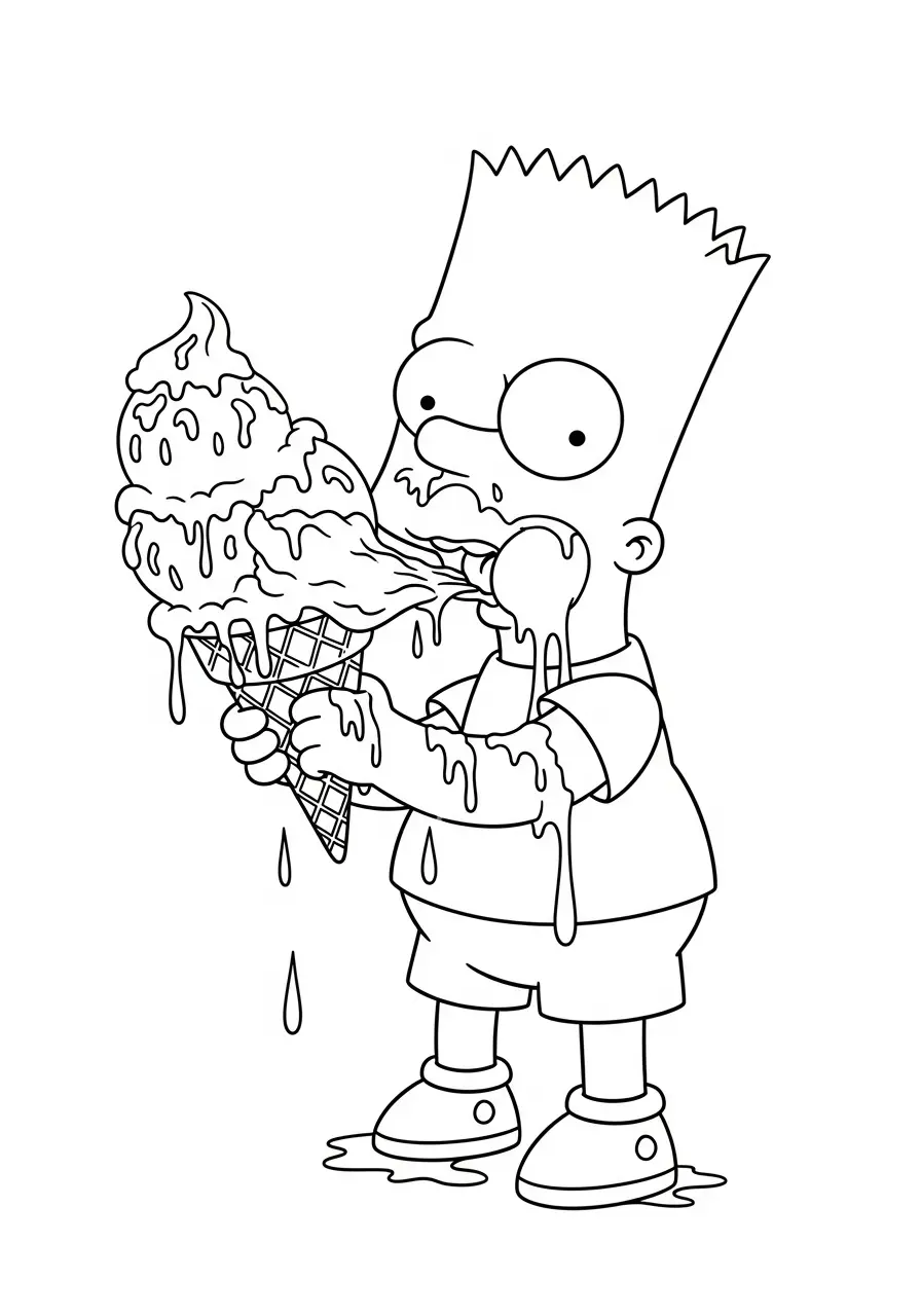 Bart Simpson Ausmalbilder 17