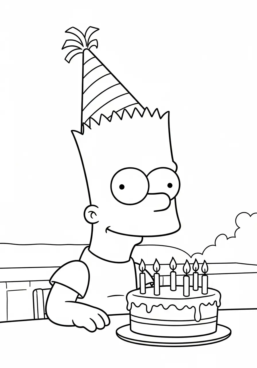 Bart Simpson Ausmalbilder 2