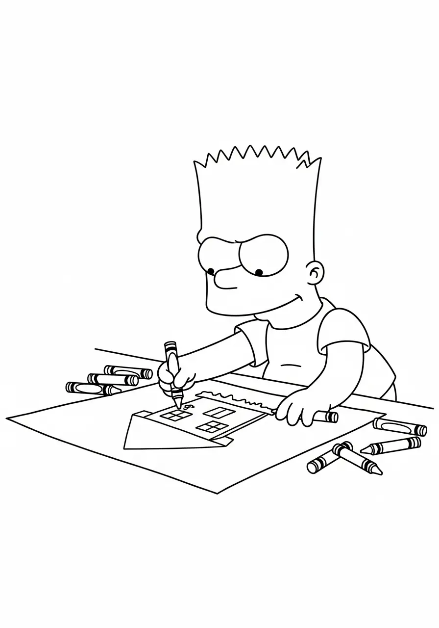 Bart Simpson Ausmalbilder 3