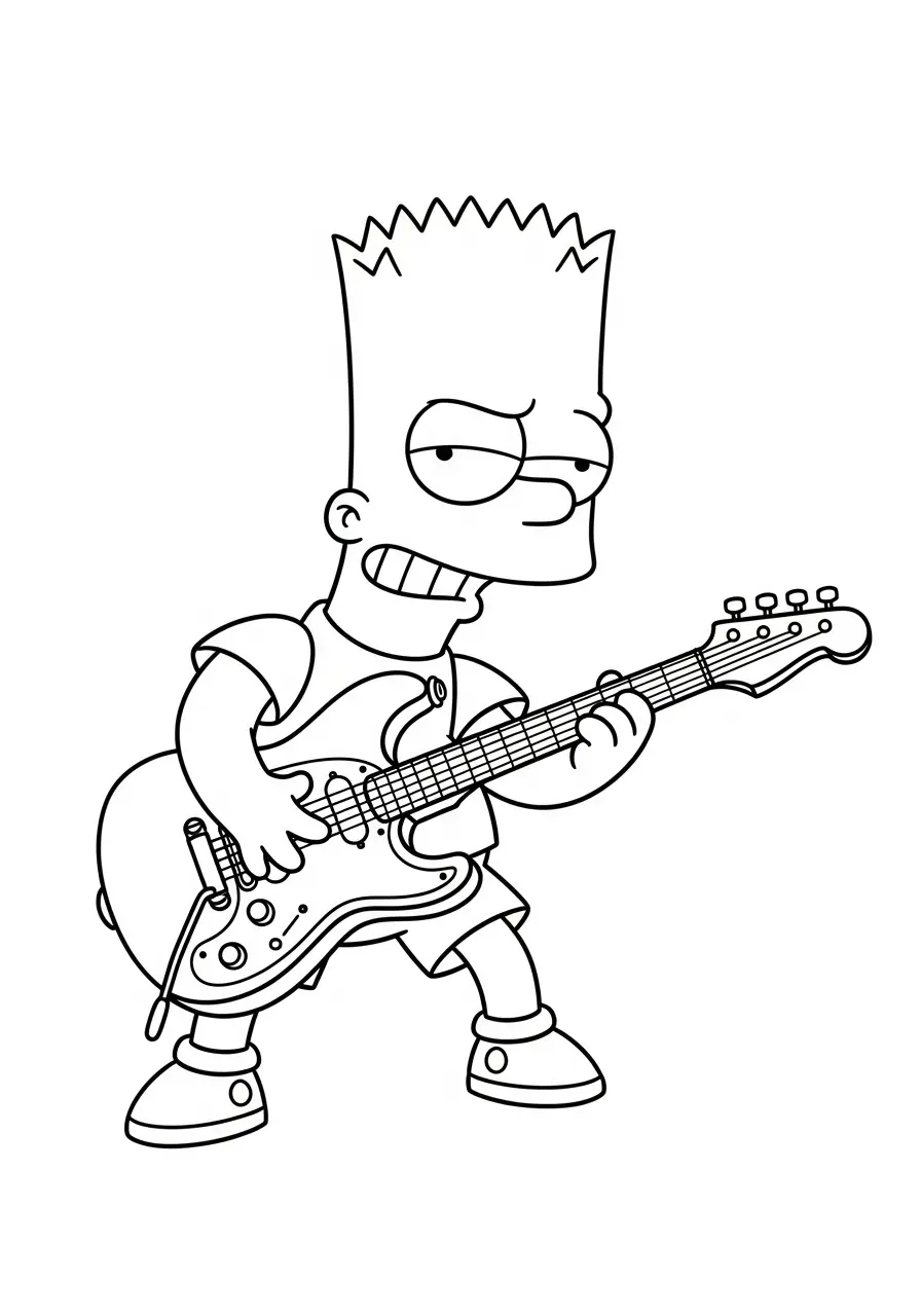 Bart Simpson Ausmalbilder 6