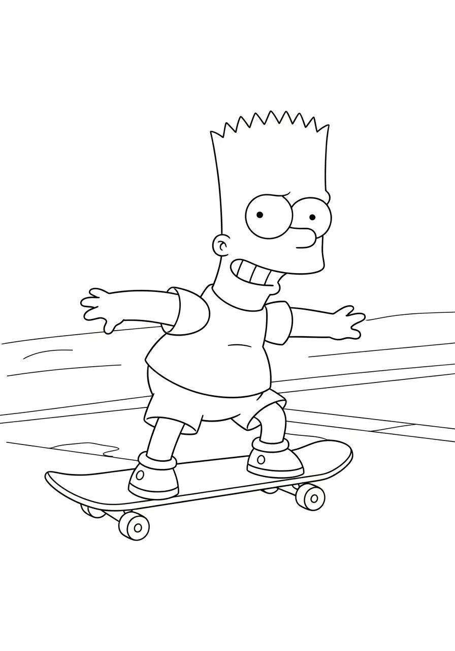 Bart Simpson Ausmalbilder 8