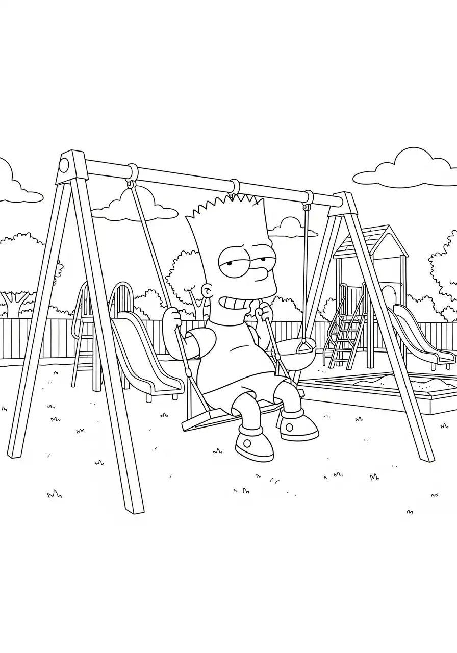 Bart Simpson Ausmalbilder 9