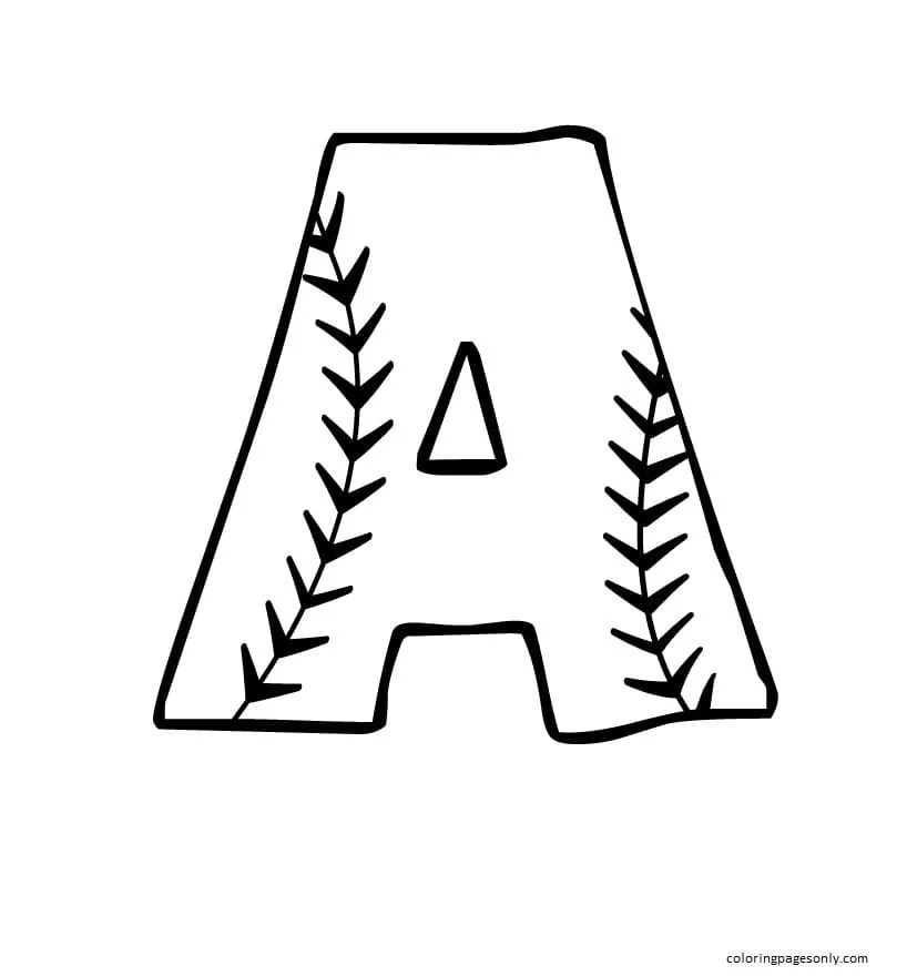 Baseball Coloring Pages 1