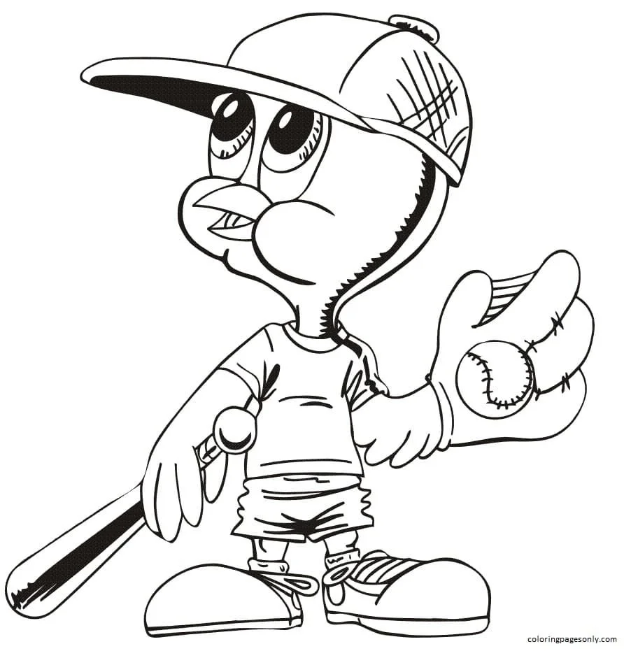 Baseball Coloring Pages 15