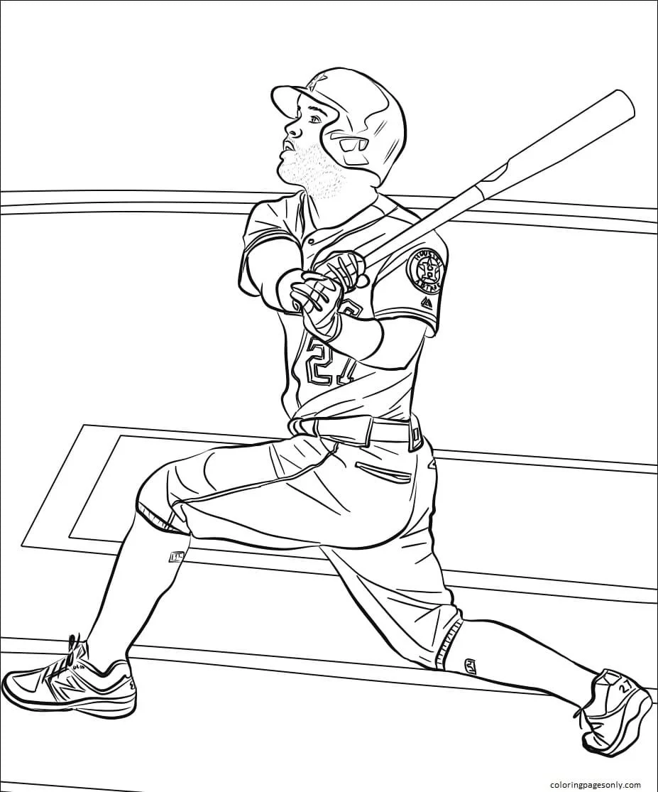 Baseball Coloring Pages 21