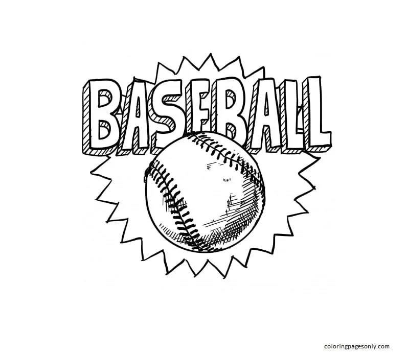 Baseball Coloring Pages 22