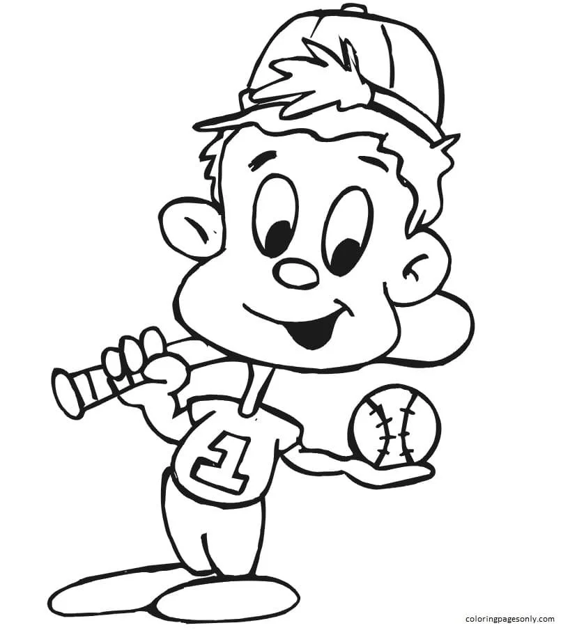 Baseball Coloring Pages 24