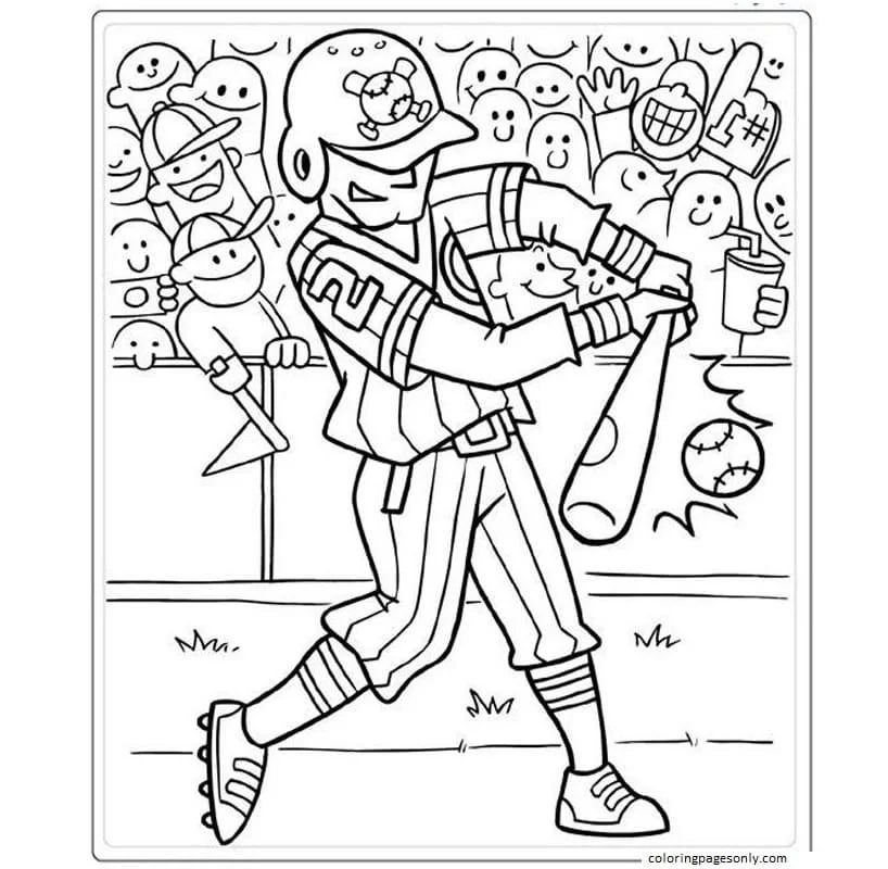 Baseball Coloring Pages 27