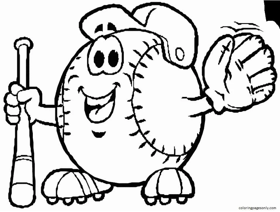 Baseball Coloring Pages 29
