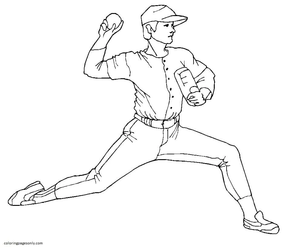 Baseball Coloring Pages 3