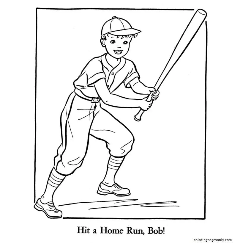 Baseball Coloring Pages 30