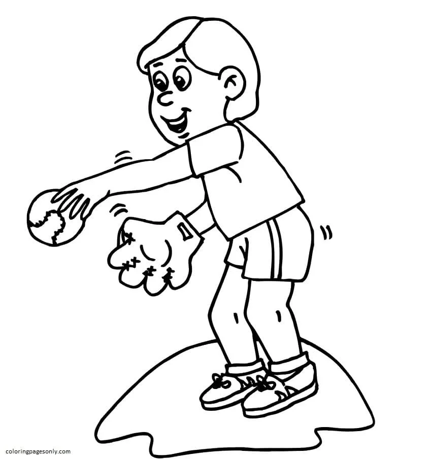 Baseball Coloring Pages 38