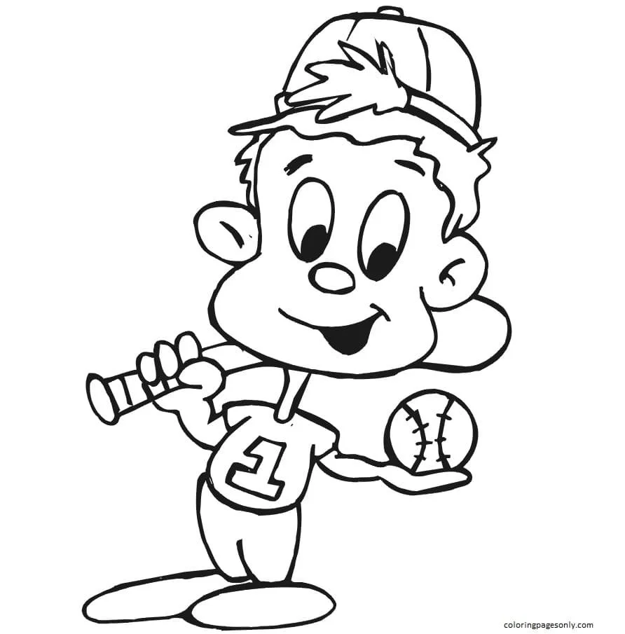 Baseball Coloring Pages 41