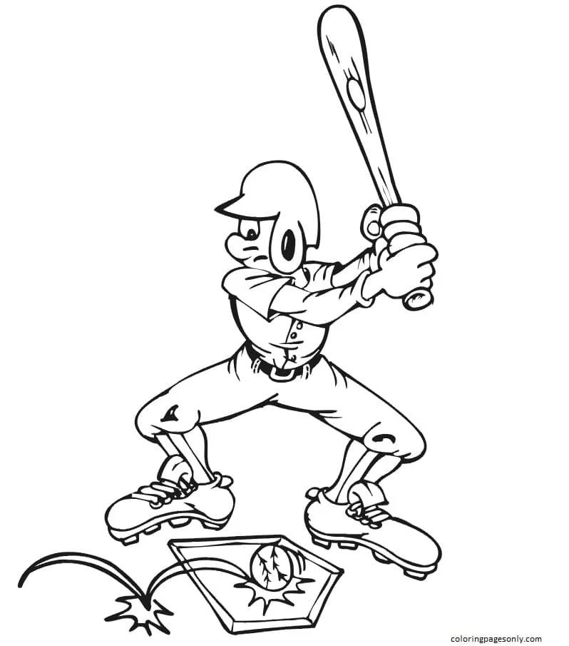 Baseball Coloring Pages 42