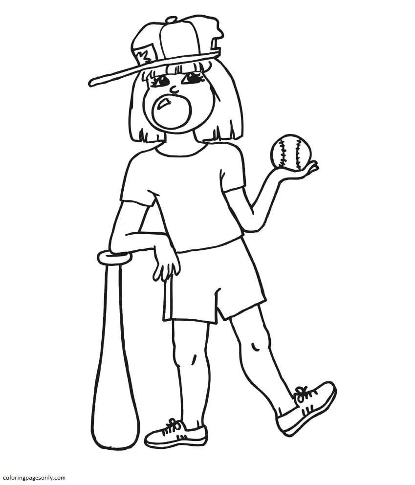 Baseball Coloring Pages 43