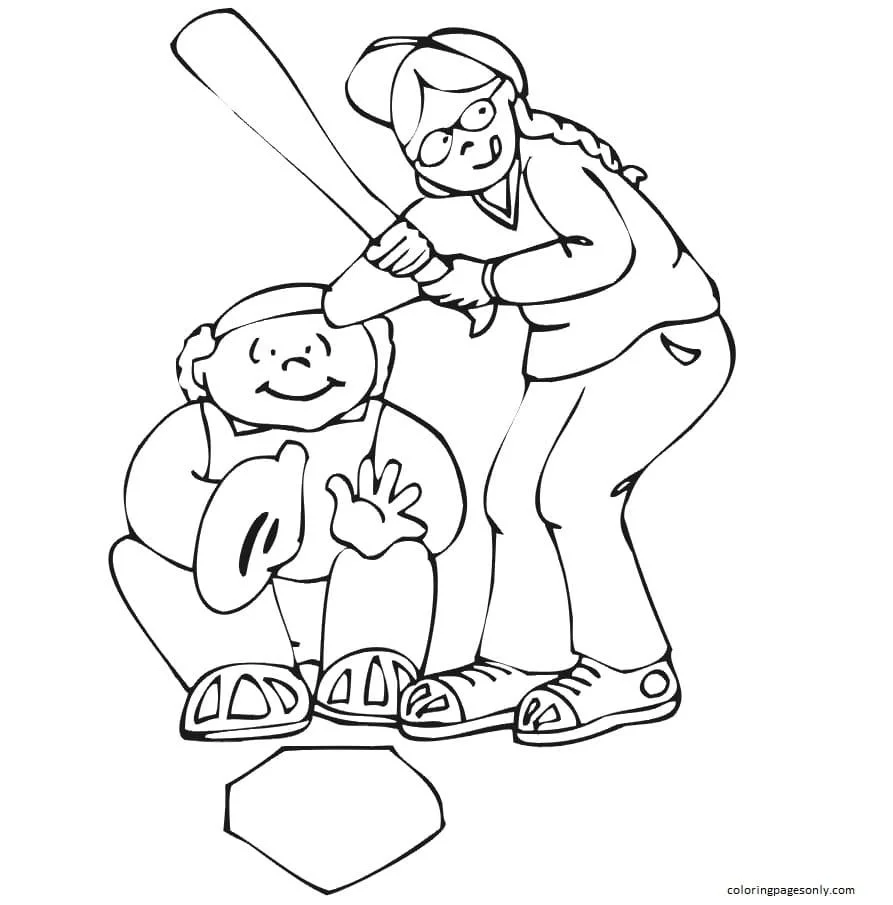 Baseball Coloring Pages 46
