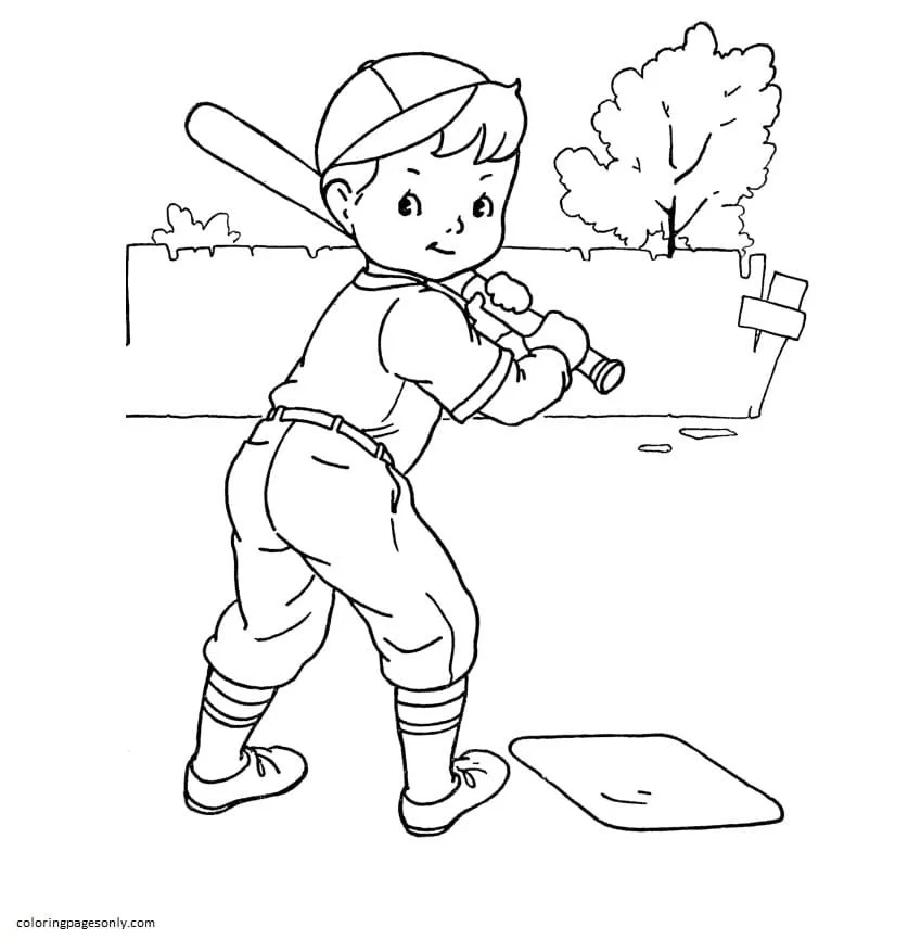 Baseball Coloring Pages 55