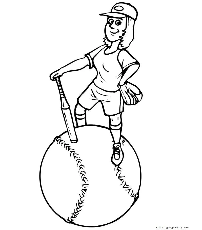Baseball Coloring Pages 58