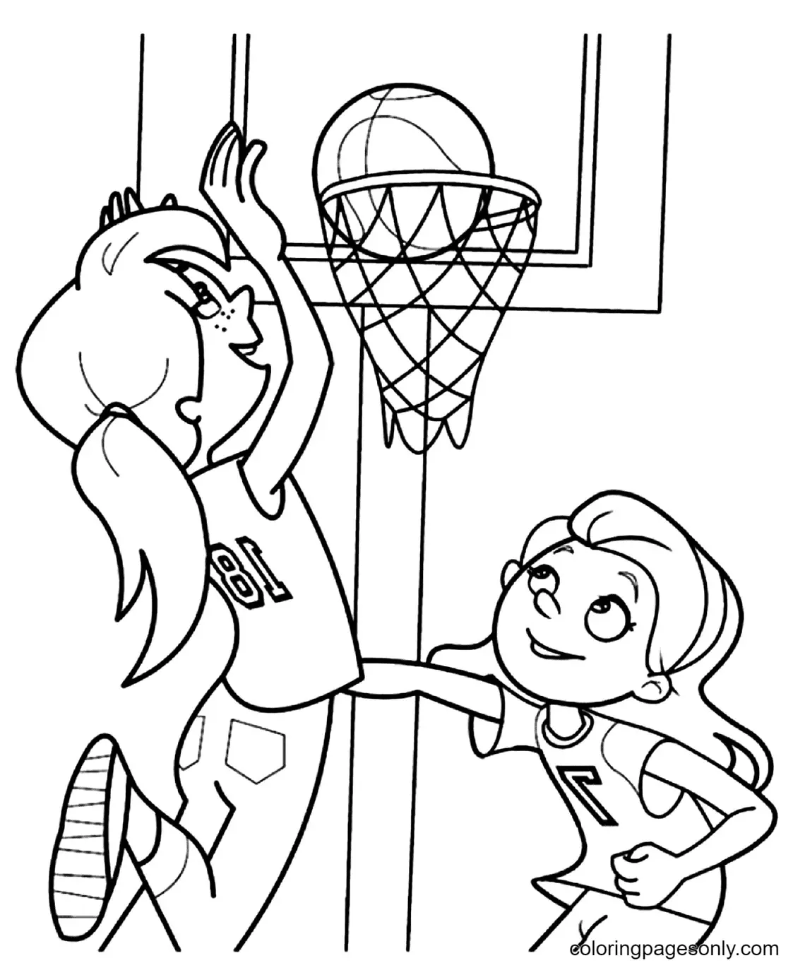 Basketball Coloring Pages 11
