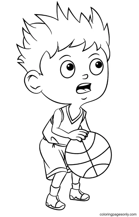 Basketball Coloring Pages 15