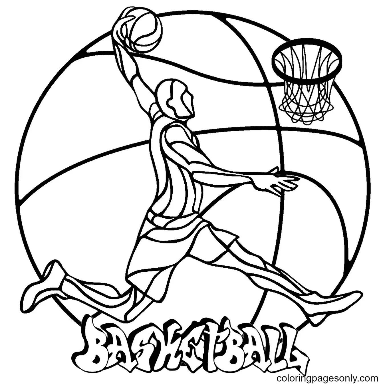 Basketball Coloring Pages 6