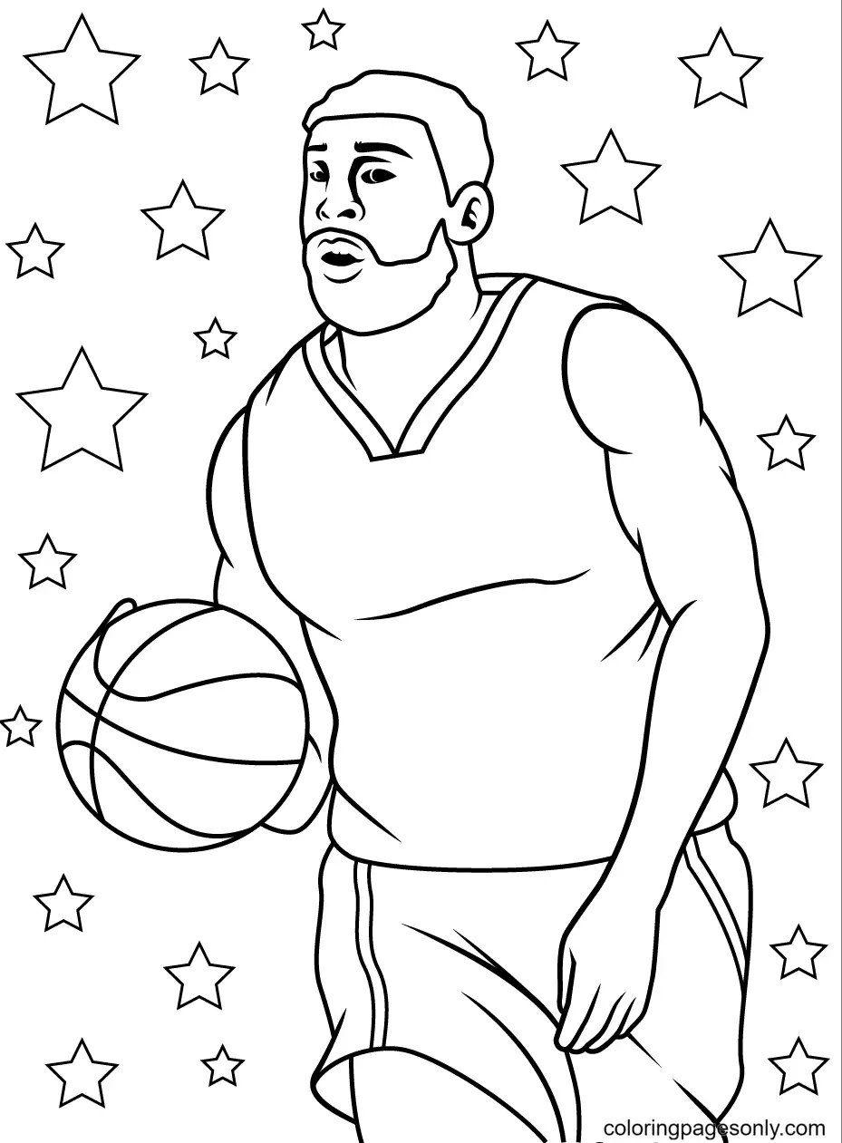 Basketball Coloring Pages 62