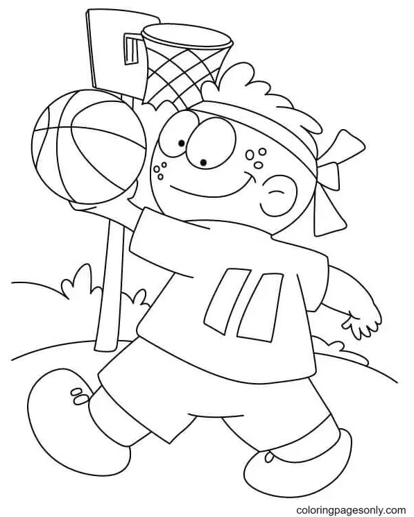 Ausmalbilder Basketball